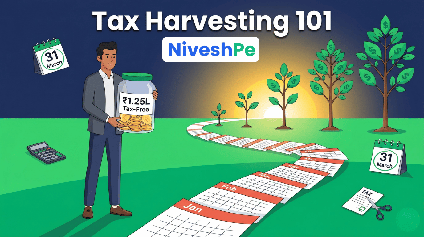 Tax Harvesting 101: How to Make ₹1.25 Lakh of Mutual Fund Gains Tax-Free Every Year - NiveshPe Blog