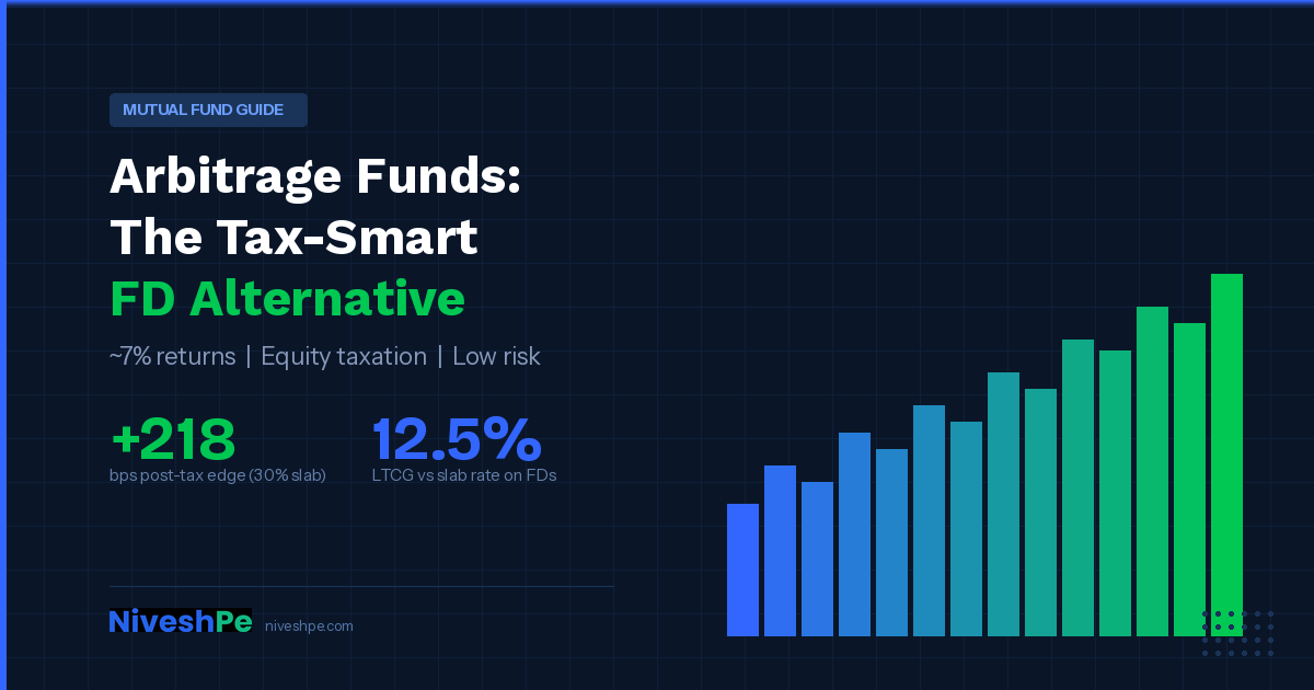 Arbitrage funds vs FD comparison - tax-smart investing guide for India