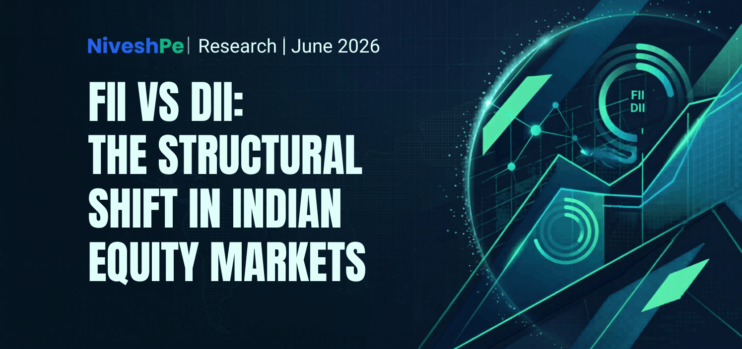 FII vs DII structural shift in Indian equity markets - NiveshPe Research June 2026